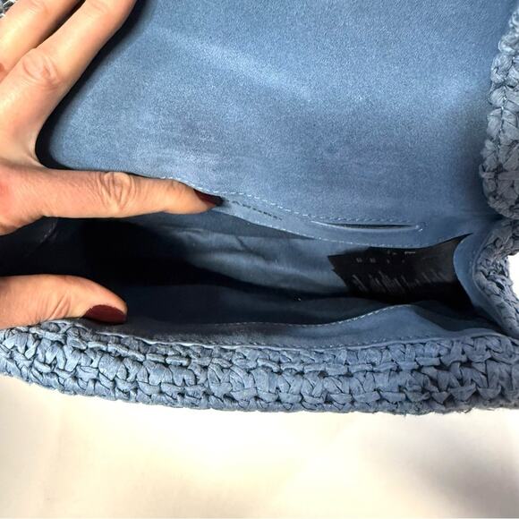 Sandro RAFFIA YZA BAG blue